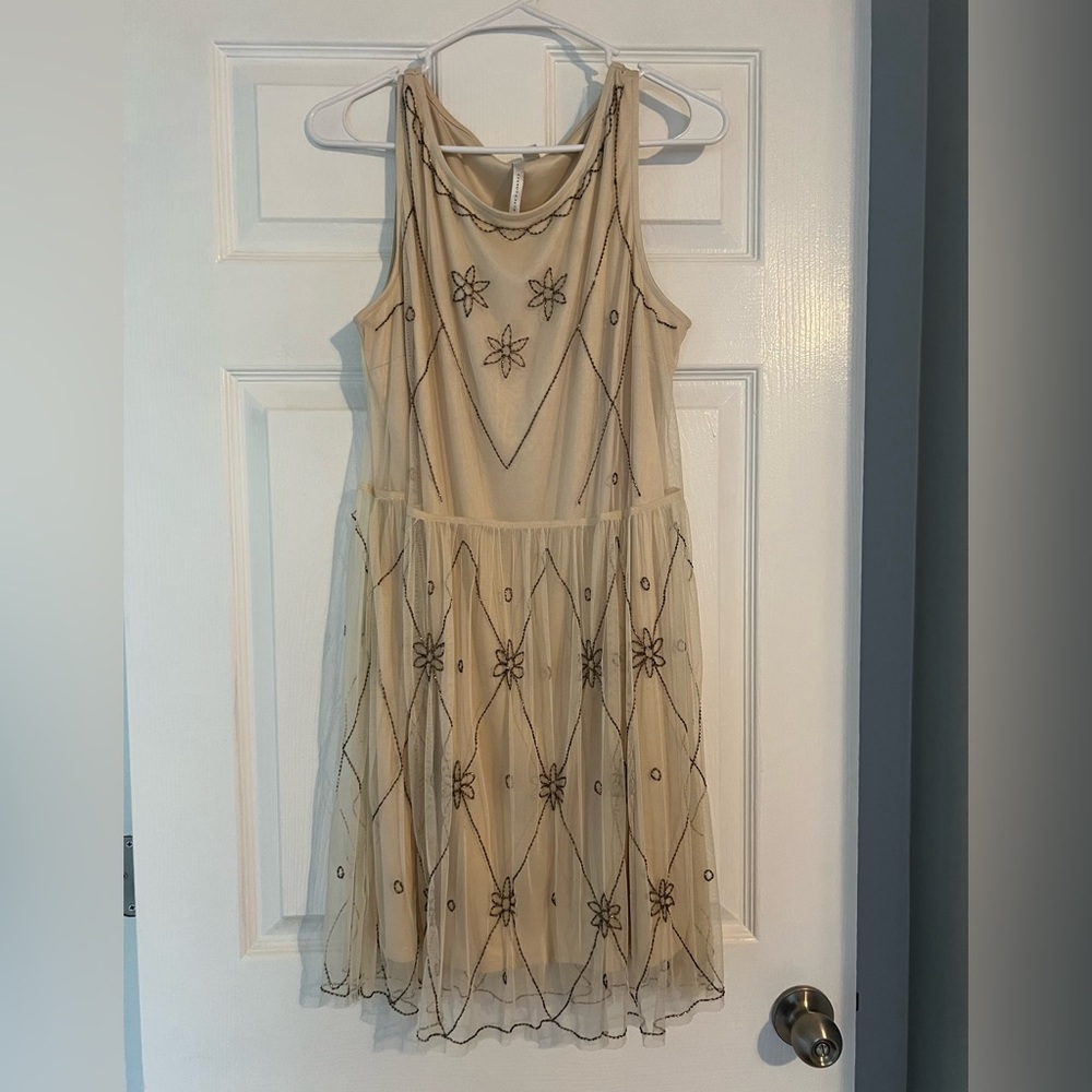 Beaded chiffon dress